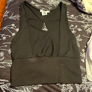 Black tank top